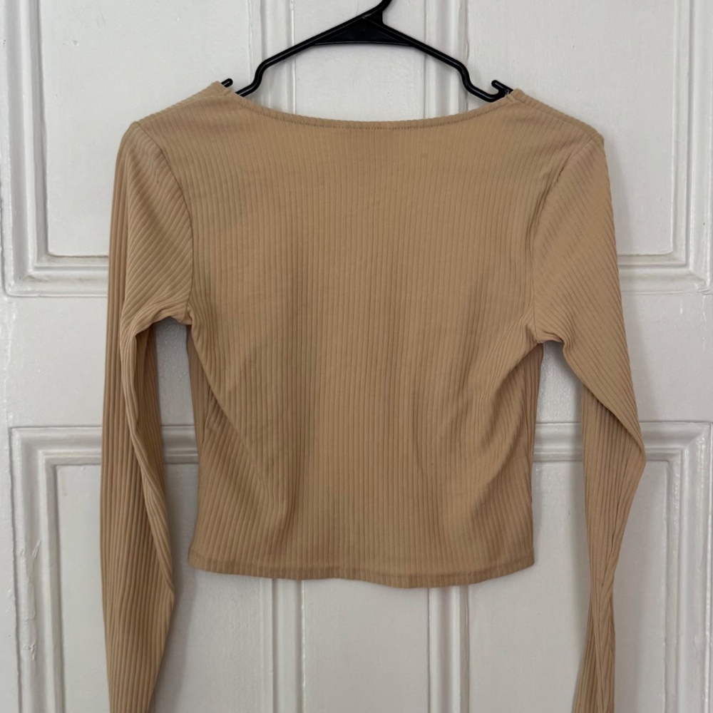 Monki Ribbed Top - Picture 3 of 4
